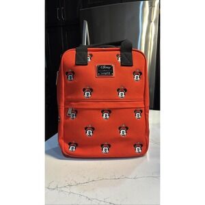 Loungefly Disney Minnie Mouse Red Embroidered Ears Mini Backpack NWOT